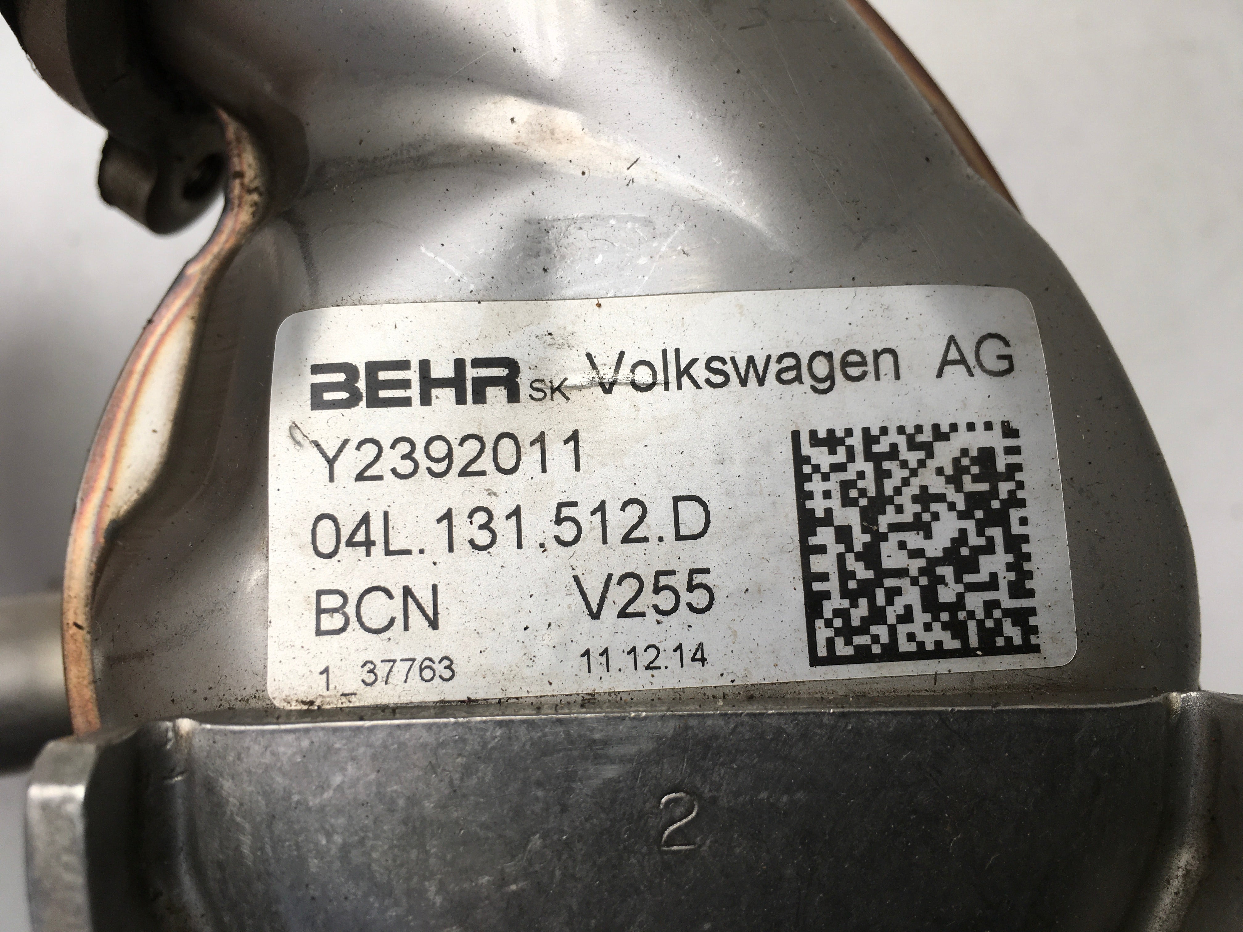 Enfriador EGR VW 04L131512D