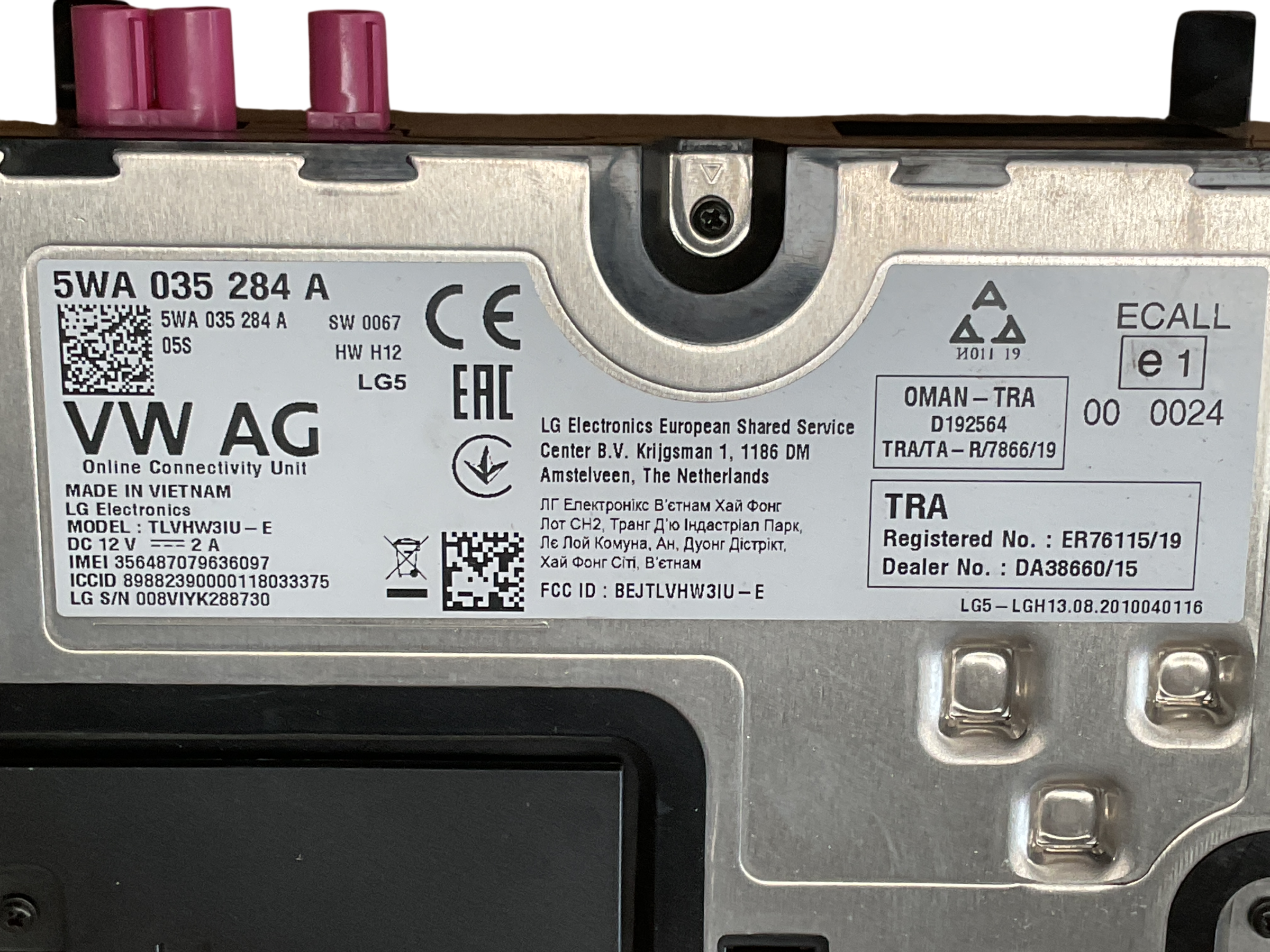 Modulo electronico VW Golf  VIII 19-25