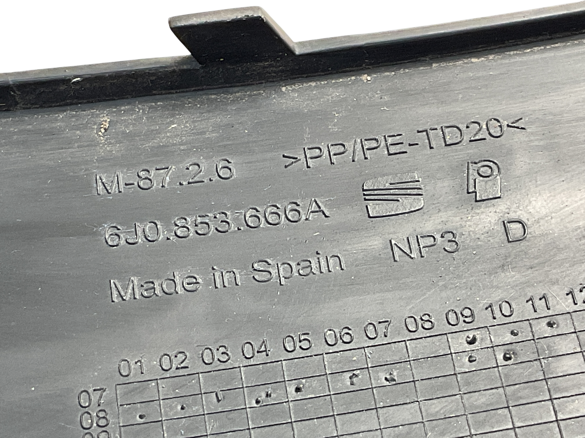 Rejilla paragolpes del dcha Seat Ibiza IV 08-17