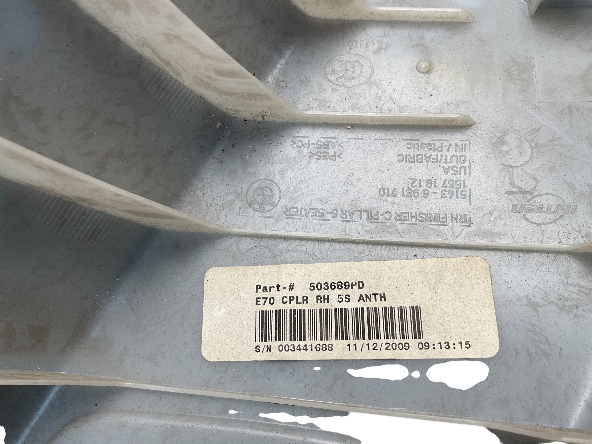 revestimiento del dcho BMW X5 E70 07-13