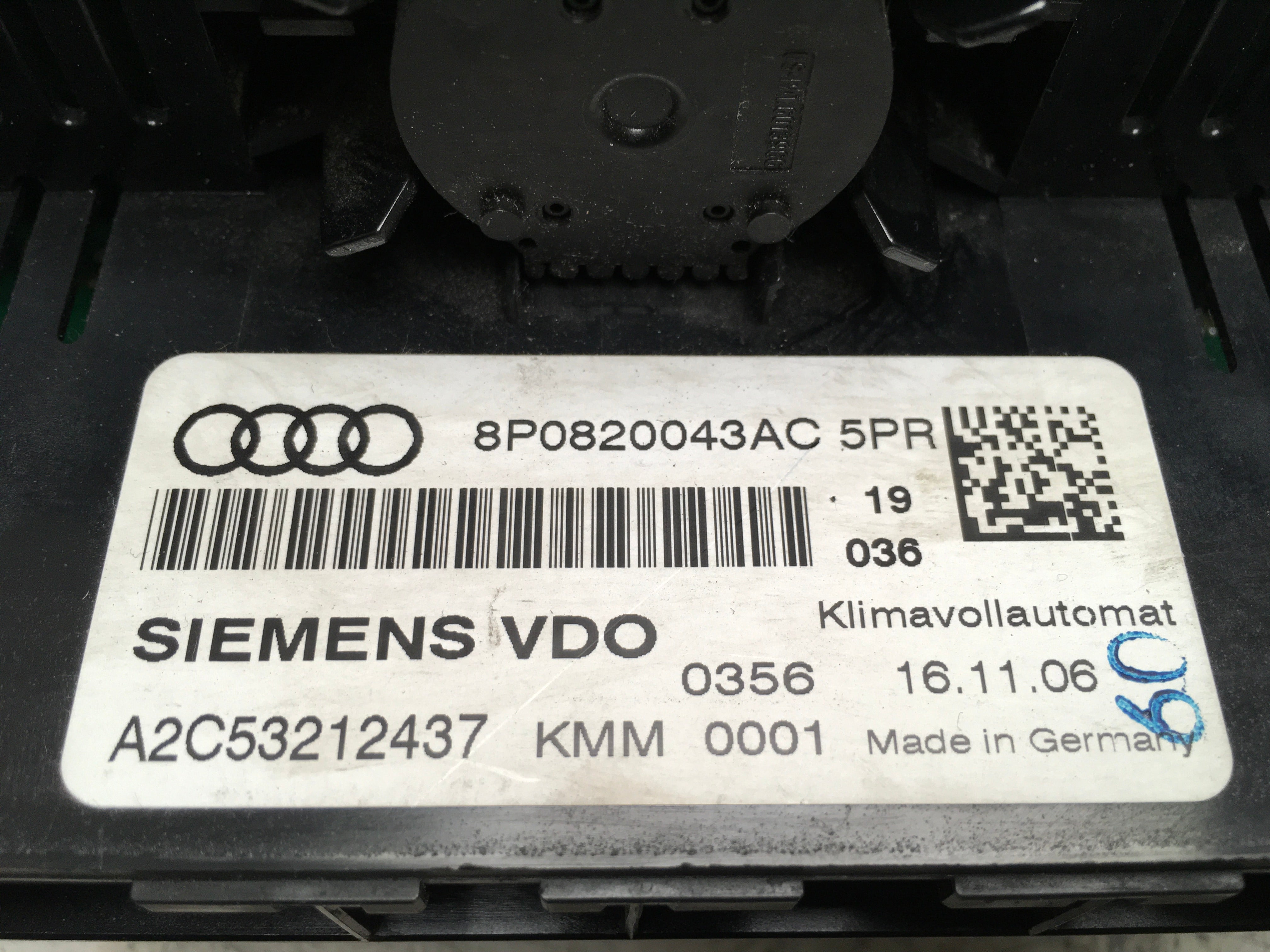 Climatizador Audi A3 8P