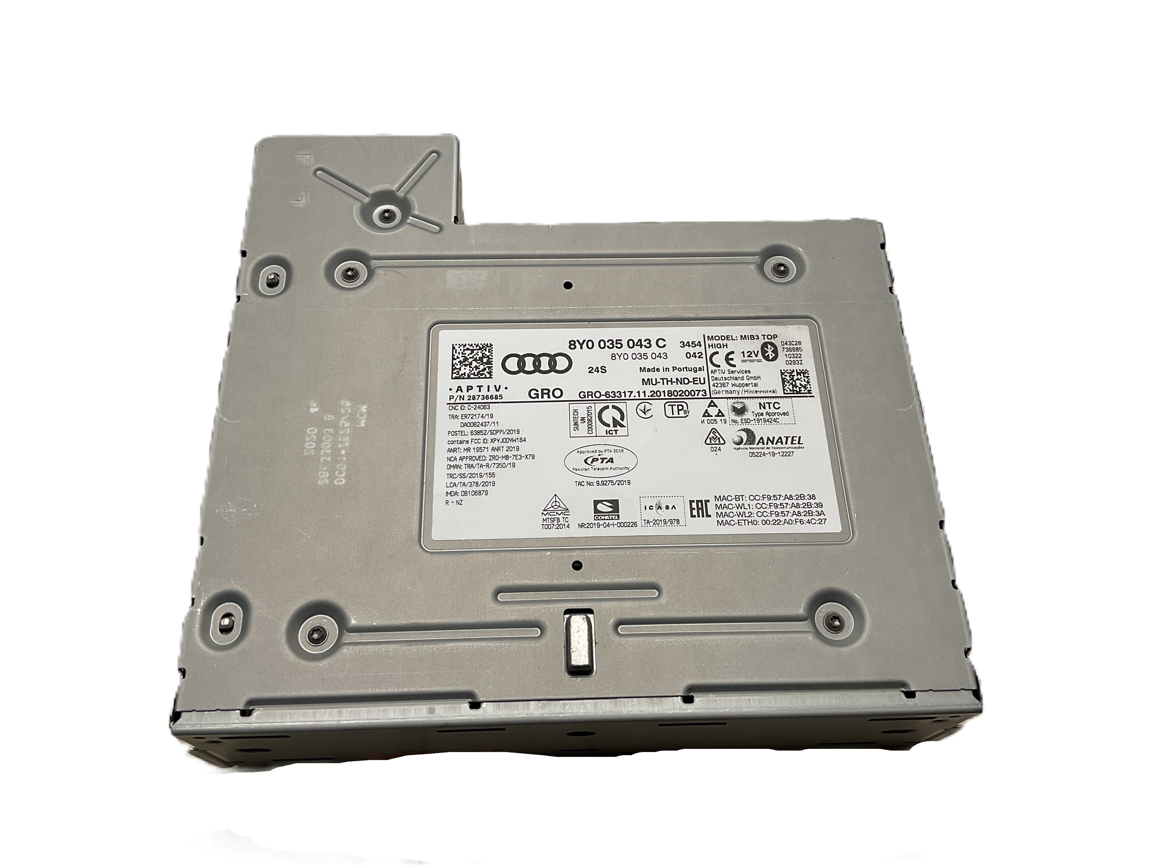 Sistema multimedia Audi A3 Sportback 20-24