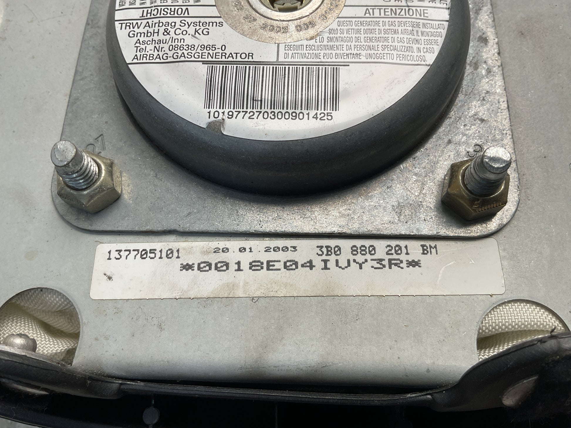 Airbag Volante VW 3B0880201BM