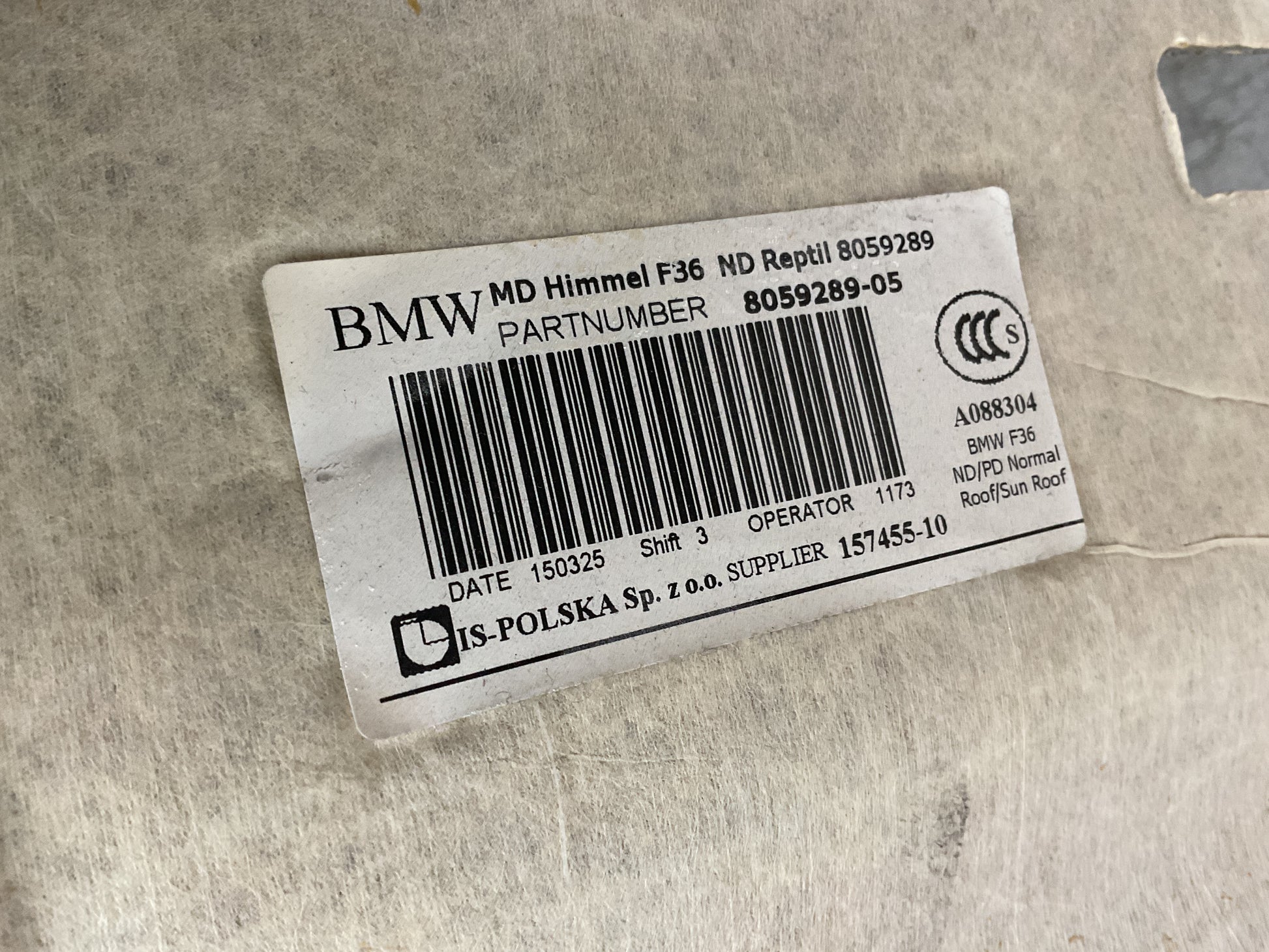 Techo interior BMW Serie 4 14-20 - 8061872