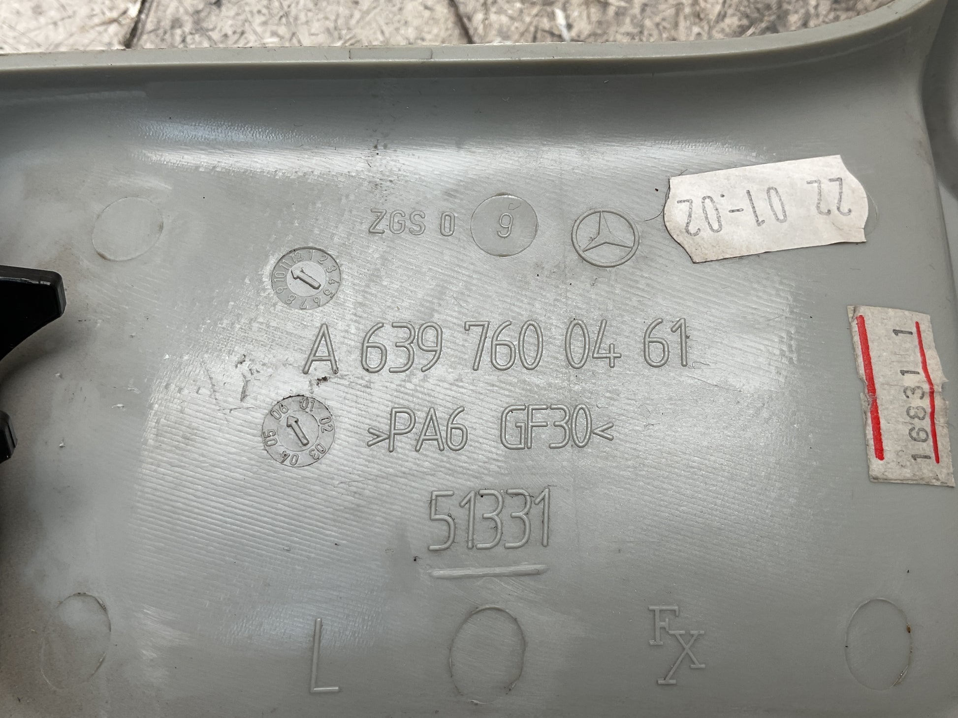 Maneta interior izq Mercedes Vito 2003-2014 - A6397600461