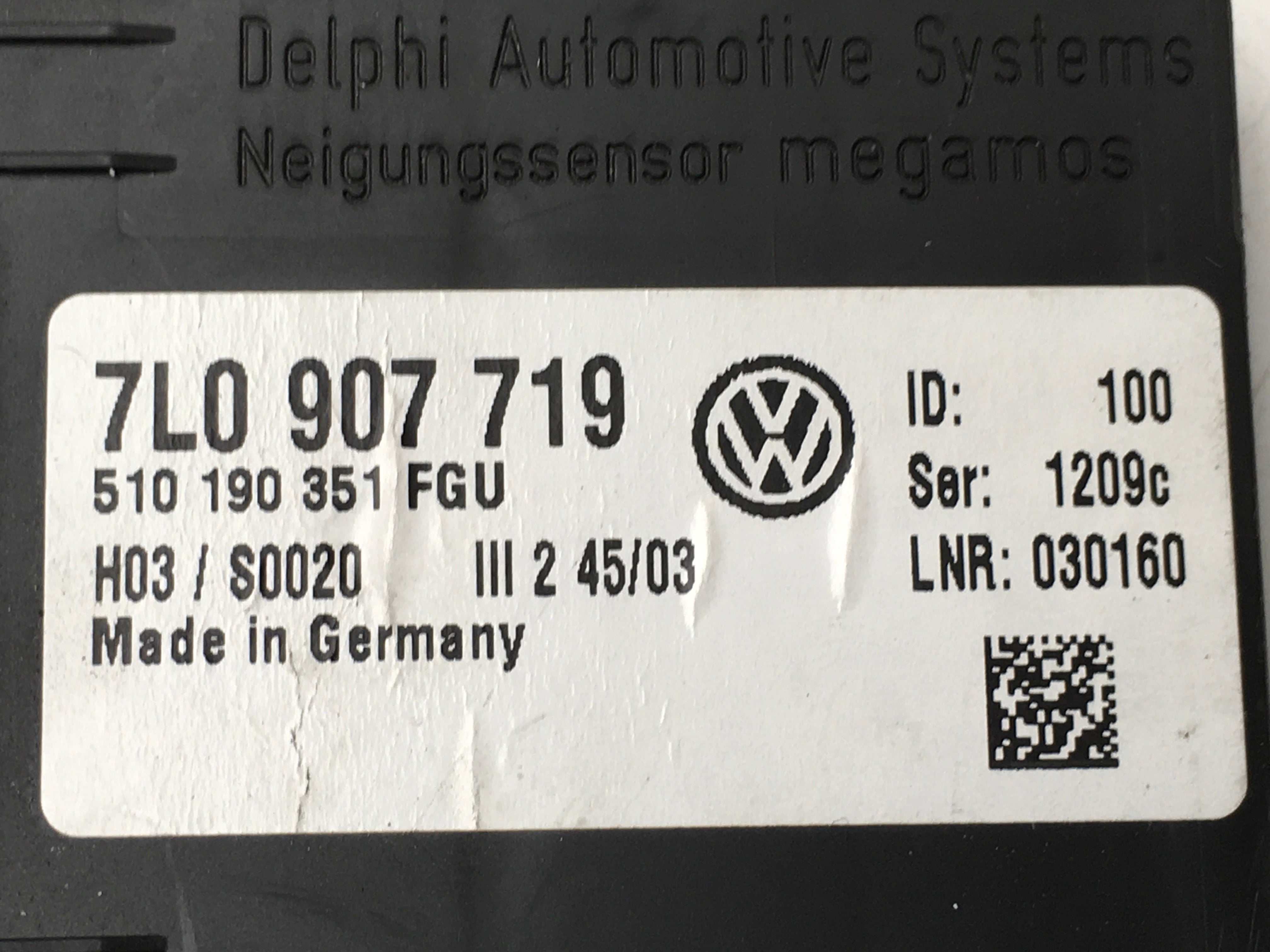 Modulo Alarma VW 7L0907719