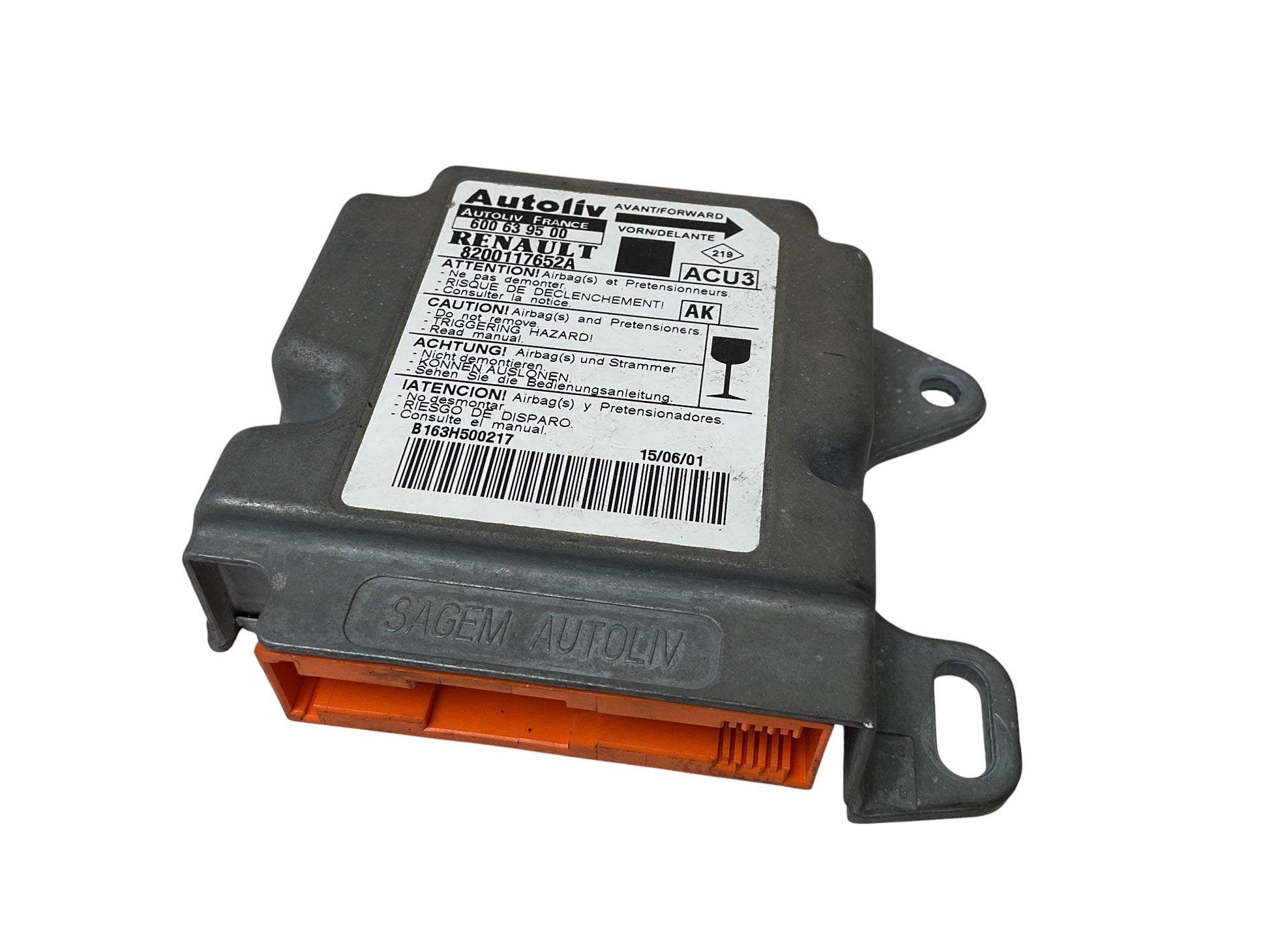 Centralita Airbag Renault Scenic 00-04 - 8200117652A