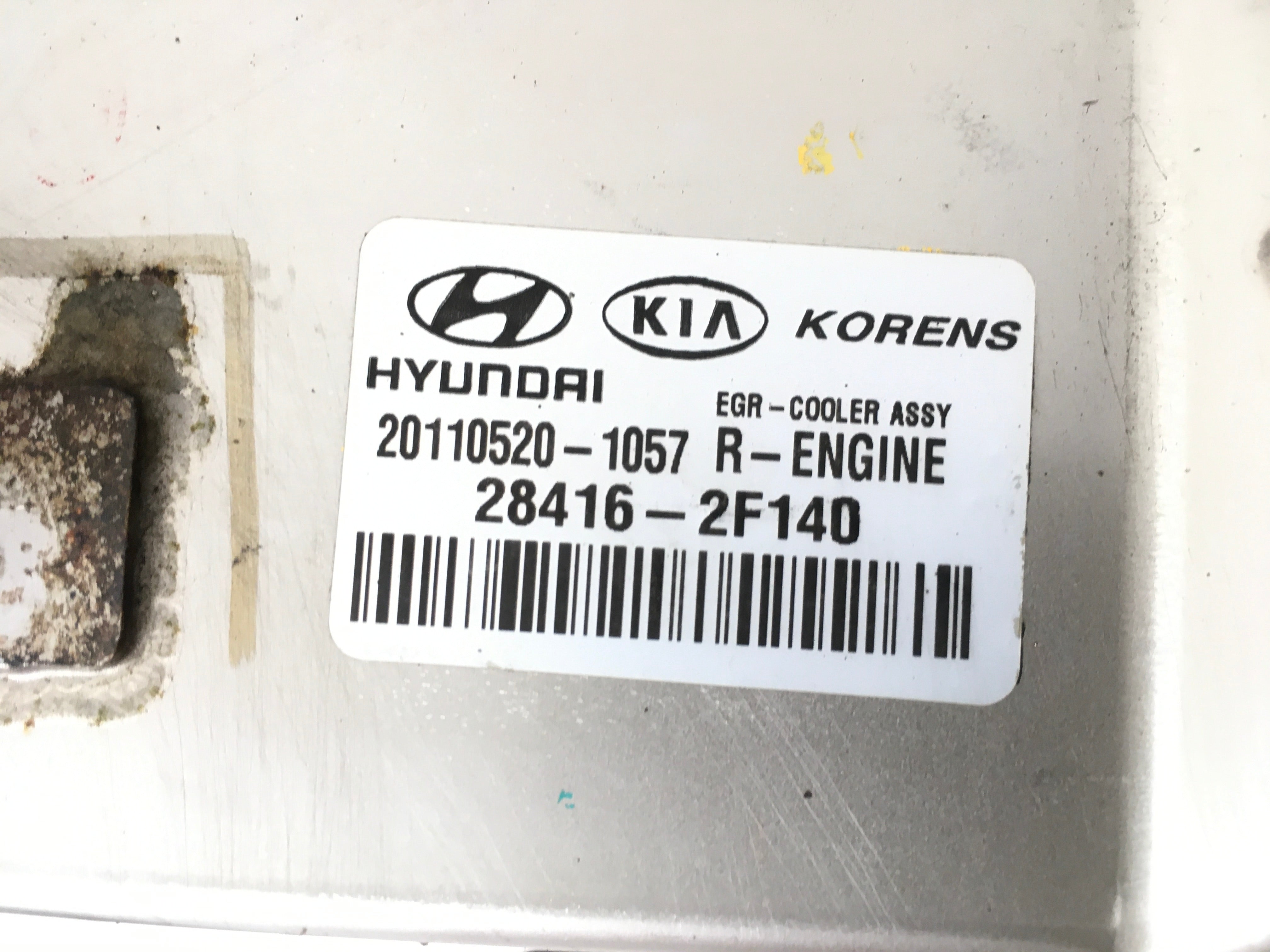 Radiador EGR Hyundai KIA 284162F140