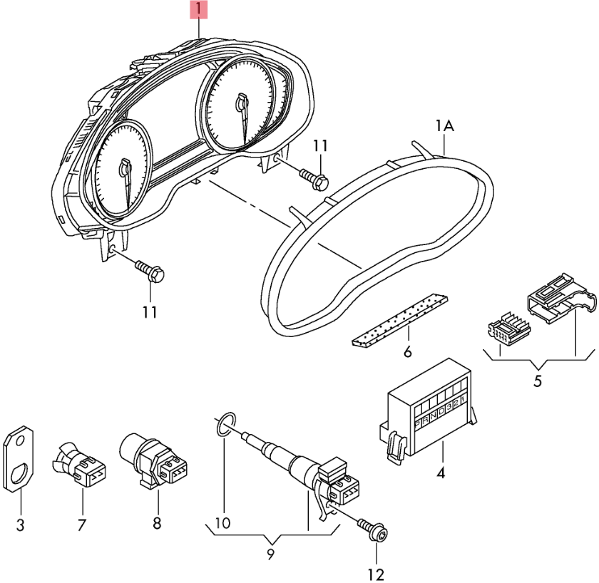 Cuadro instrumentos Skoda Octavia II - AutoRR 1Z0920842D