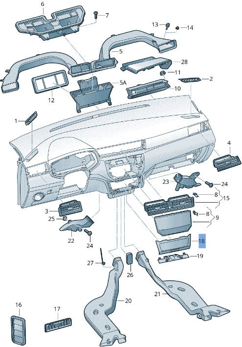 Cubierta calefactor Seat Ibiza V