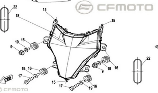 Faro CFMoto 650MT