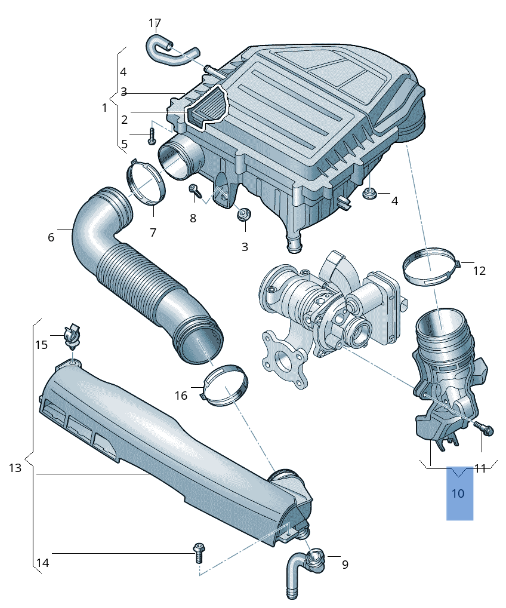 Tubo Turbocompresor VW 04C129656L