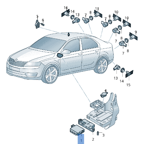 Modulo Estacionamiento VW 5Q0919283A