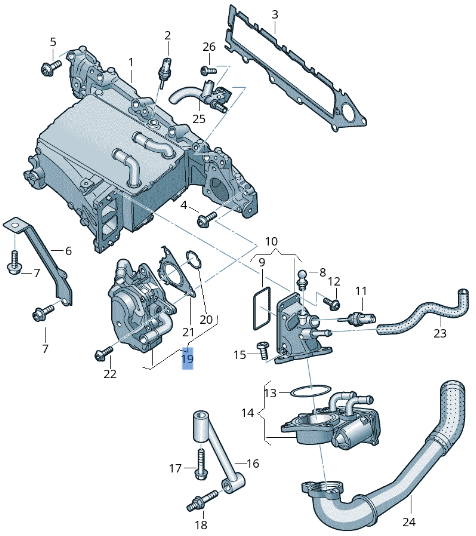 Valvula EGR VW 04L131501S