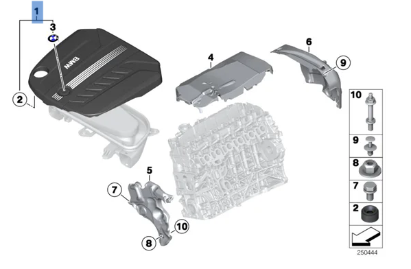 Tapa Motor BMW F30 3.0Turbo