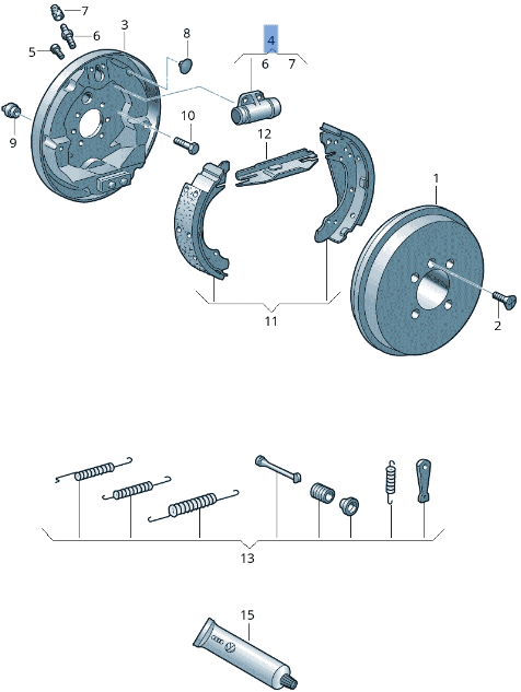 Cilindro freno VW 6Q0611053C - AutoRR 6Q0611053C