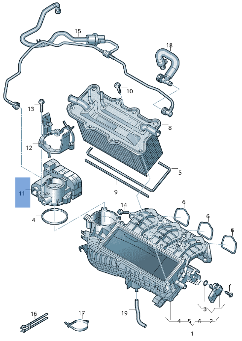 Caja Mariposa VW 04C133062C