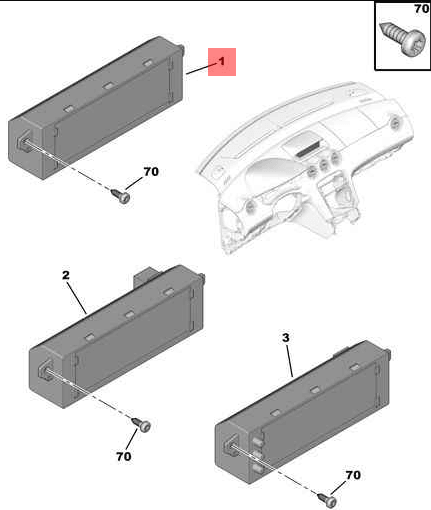 Pantalla multifuncion PSA 9803399680 - AutoRR 9803399680