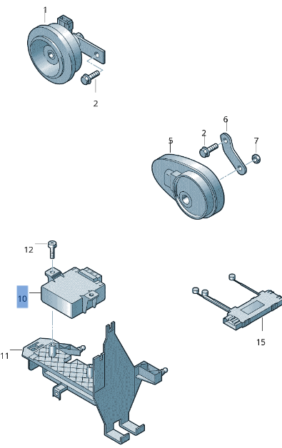 Modulo Alarma VW 7L0907719