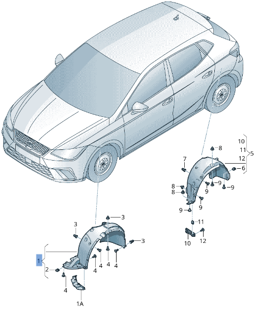 Paso rueda del izq Seat Arona