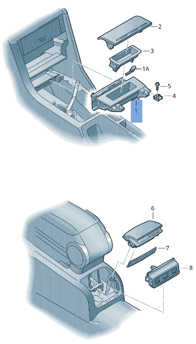 Cenicero Audi A4 8E / Seat Exeo