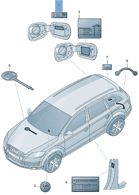 Tapa Combustible Audi A4 8E