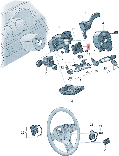 Sensor angulo VW 1K0959654 - AutoRR 1K0959654