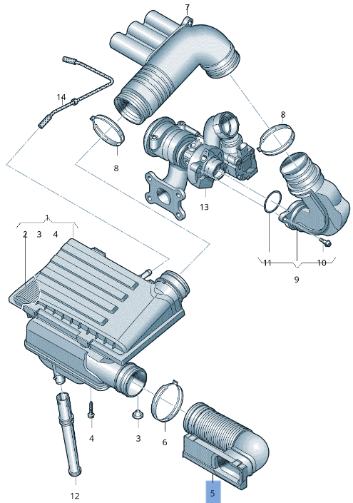 Tubo Admision VW 6R0129618H