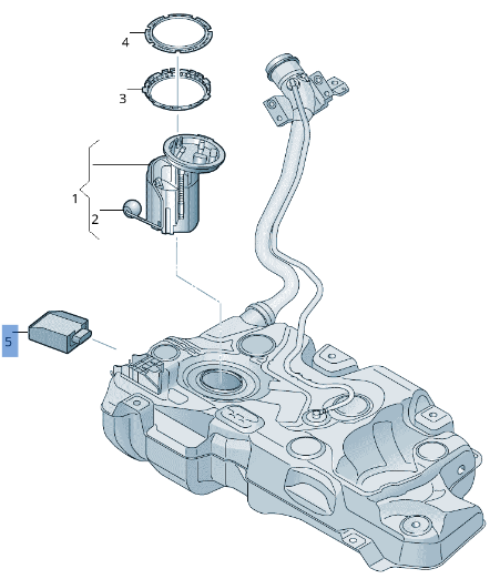 Modulo Bomba combustible VW 5Q0906093B