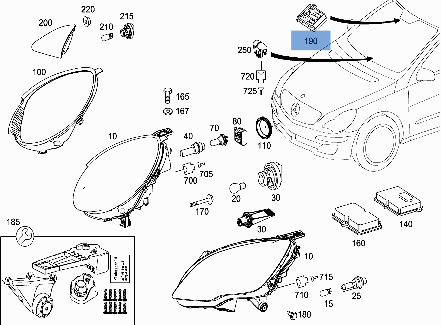 Sensor Lluvia Mercedes W164 / W251