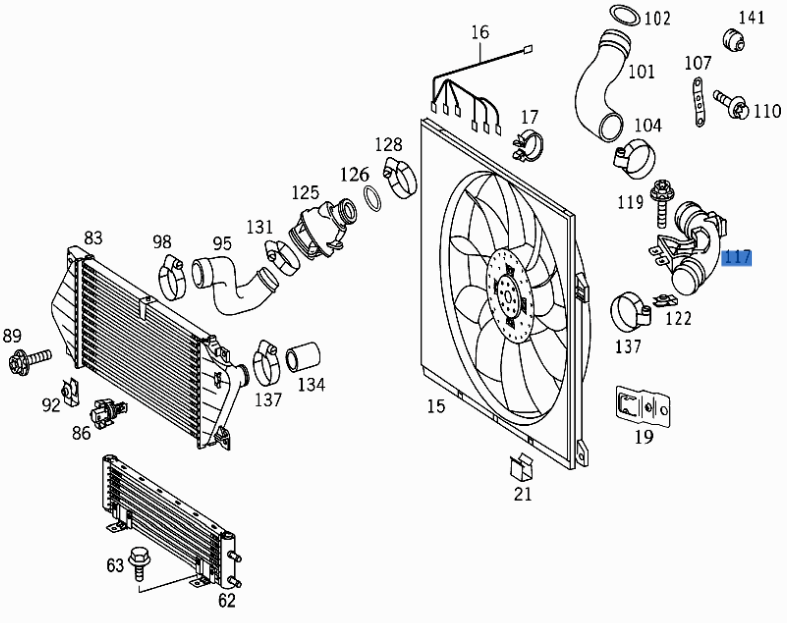 Tubo Intercooler Mercedes M W163