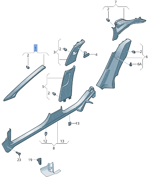 Moldura derecha Seat Arona