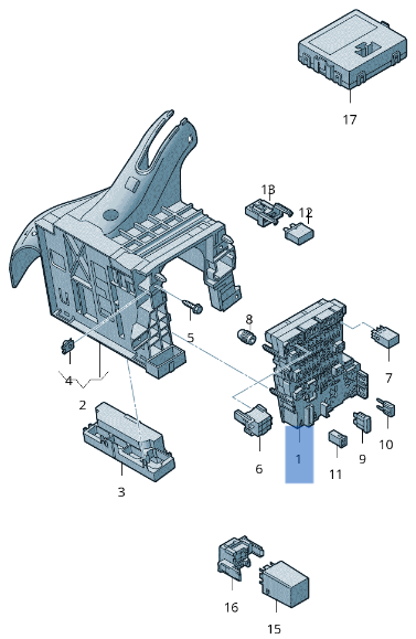 Caja Fusibles VW 5Q0937615C