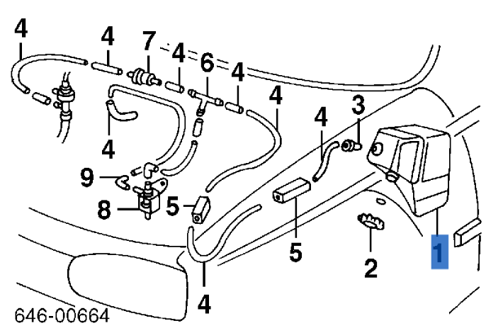 Deposito vacio VW Golf III Vento III