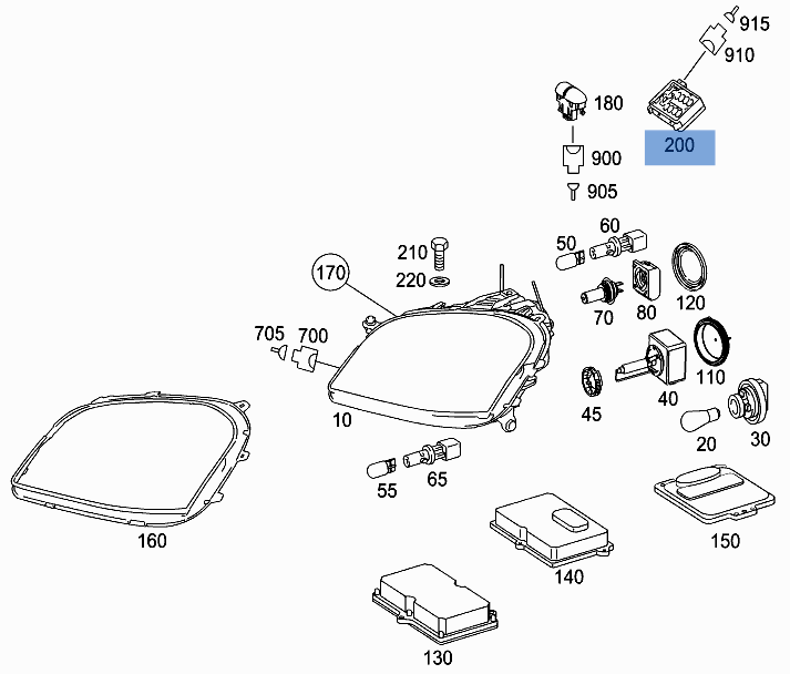 Sensor Lluvia Mercedes W164 / W251