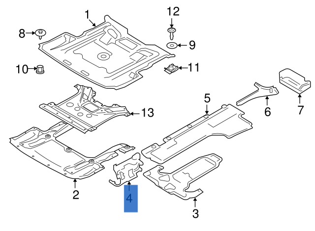 Portaengraje izq BMW F10 F01