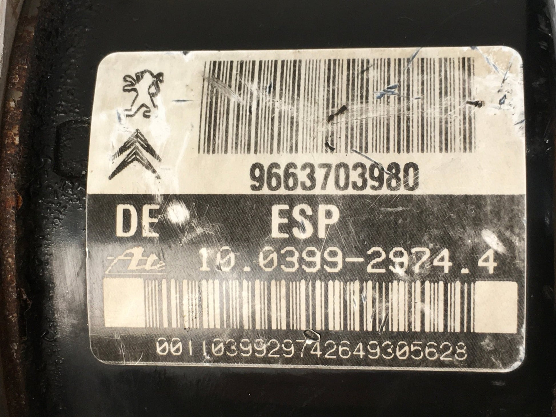 ABS Peugeot 207 - 9663703980