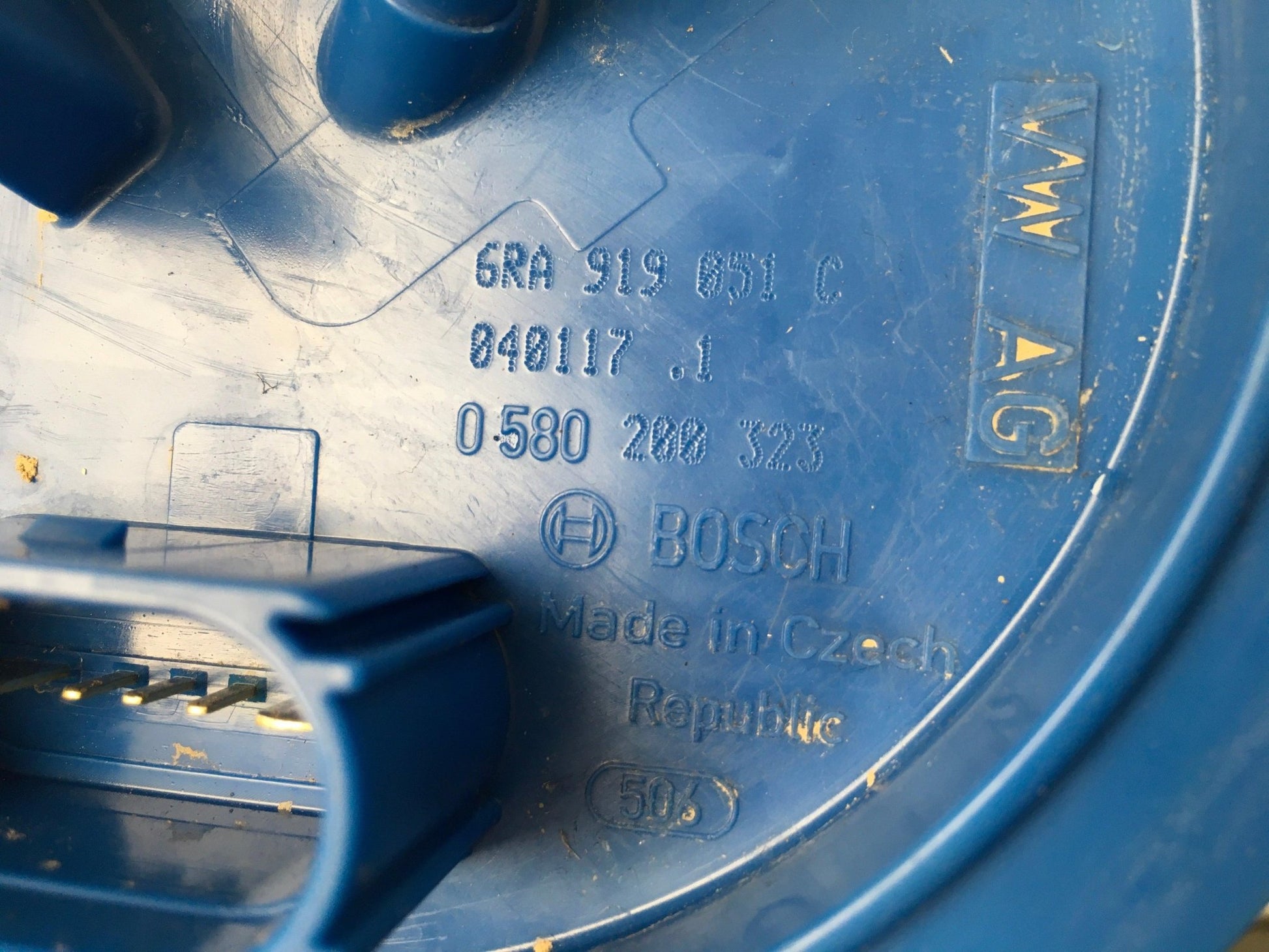 Aforador Skoda Rapid / Seat Toledo IV - 6RA919051C