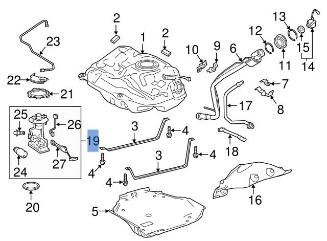 Aforador Toyota Corolla E21 y C - HR - 7702002C50