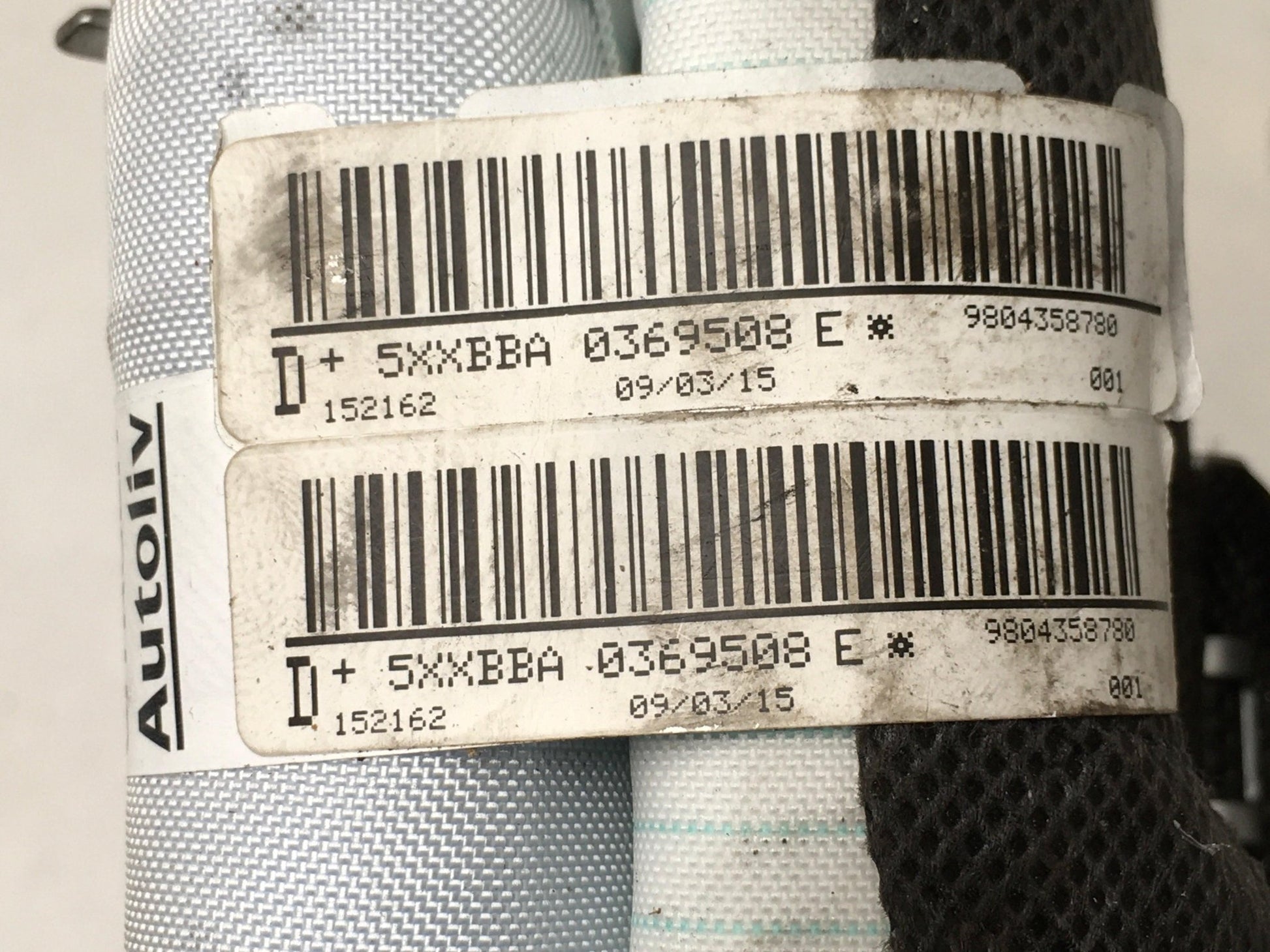 Airbag cortina del dcha Citroen C4 Cactus - 9804358780