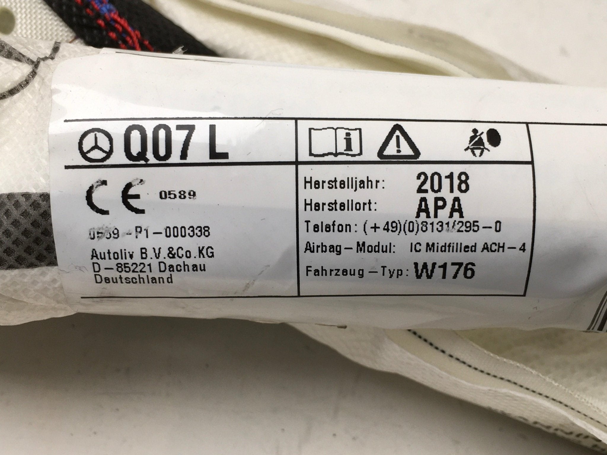 Airbag cortina izquierda Mercedes W176 - 0080P1100001