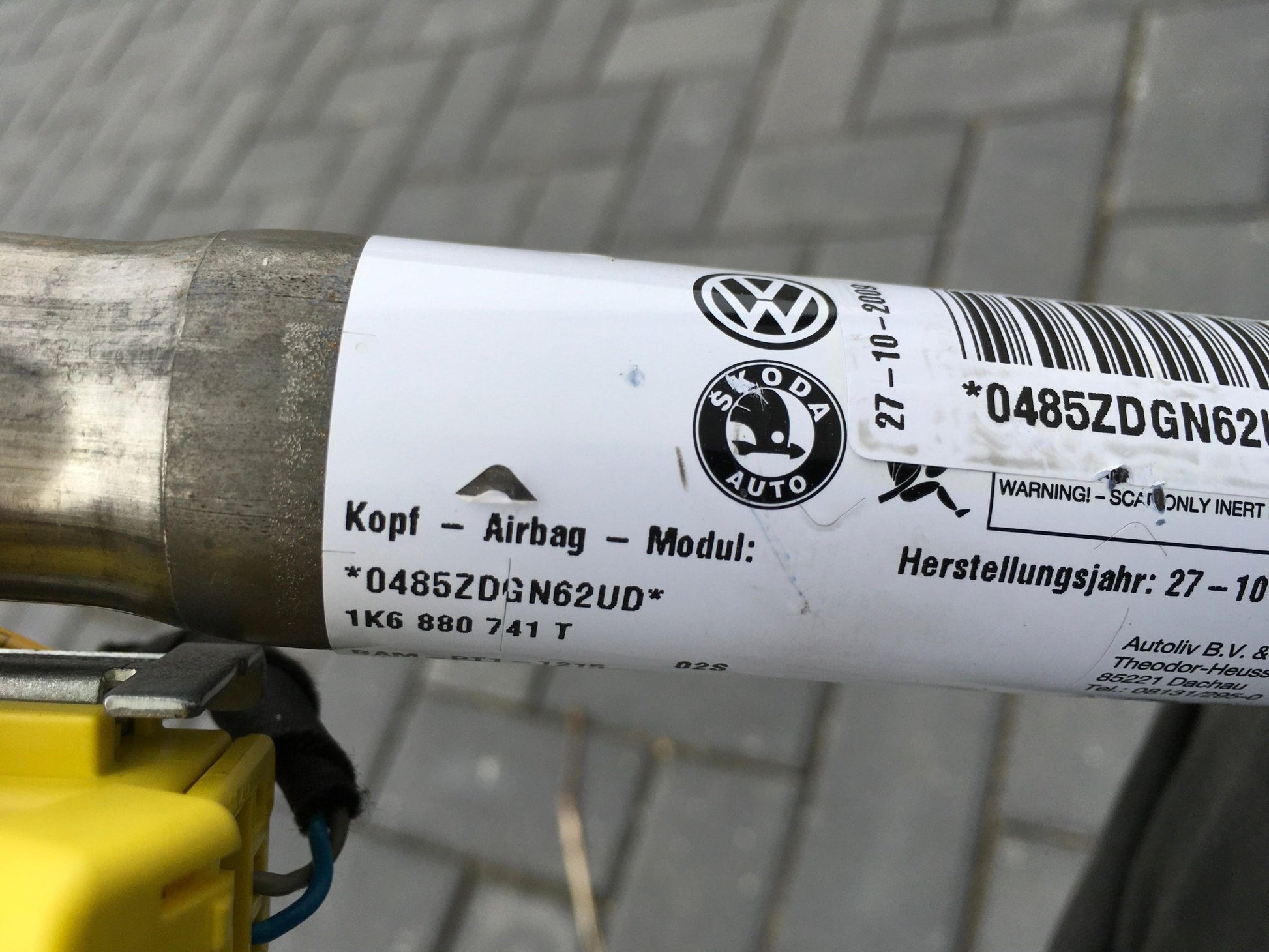 Airbag cortina izquierdo VW Golf VI - 1K6880741T