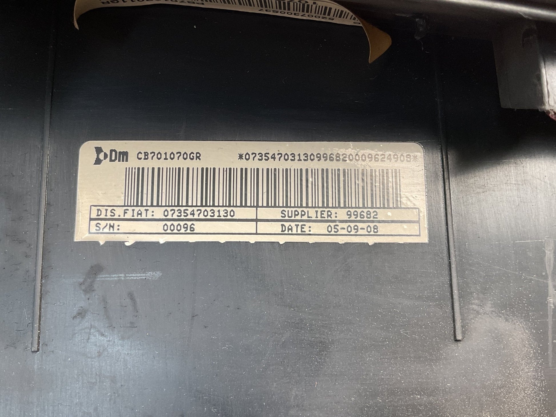 Airbag del dcho Bipper Fiorino Nemo 07 - 23 - 07354703130