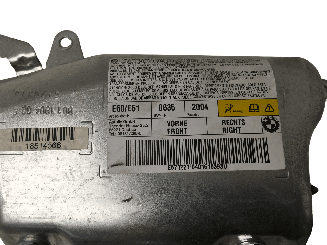Airbag del dcho BMW E60 - e671221