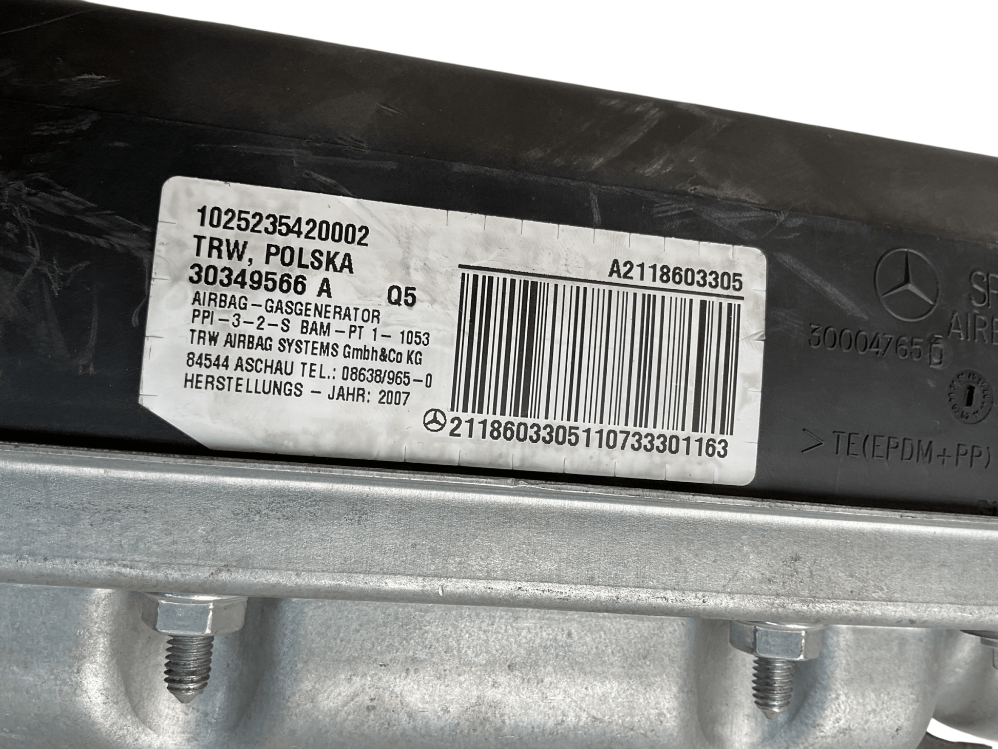 Airbag del dcho Mercedes E 02-09 - A2118603305