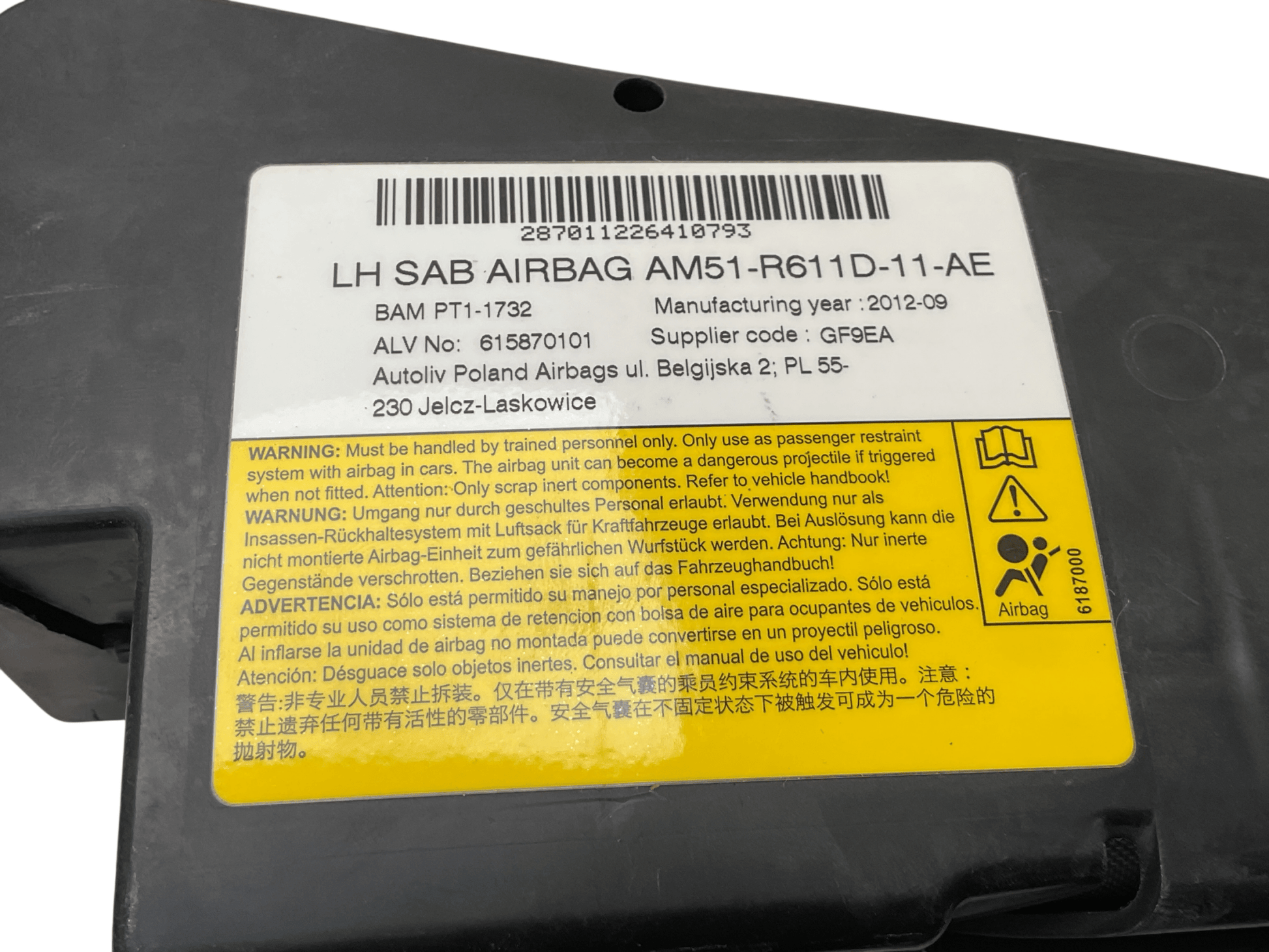 Airbag del izq Ford Focus 10-18 - AM51R611D11AE