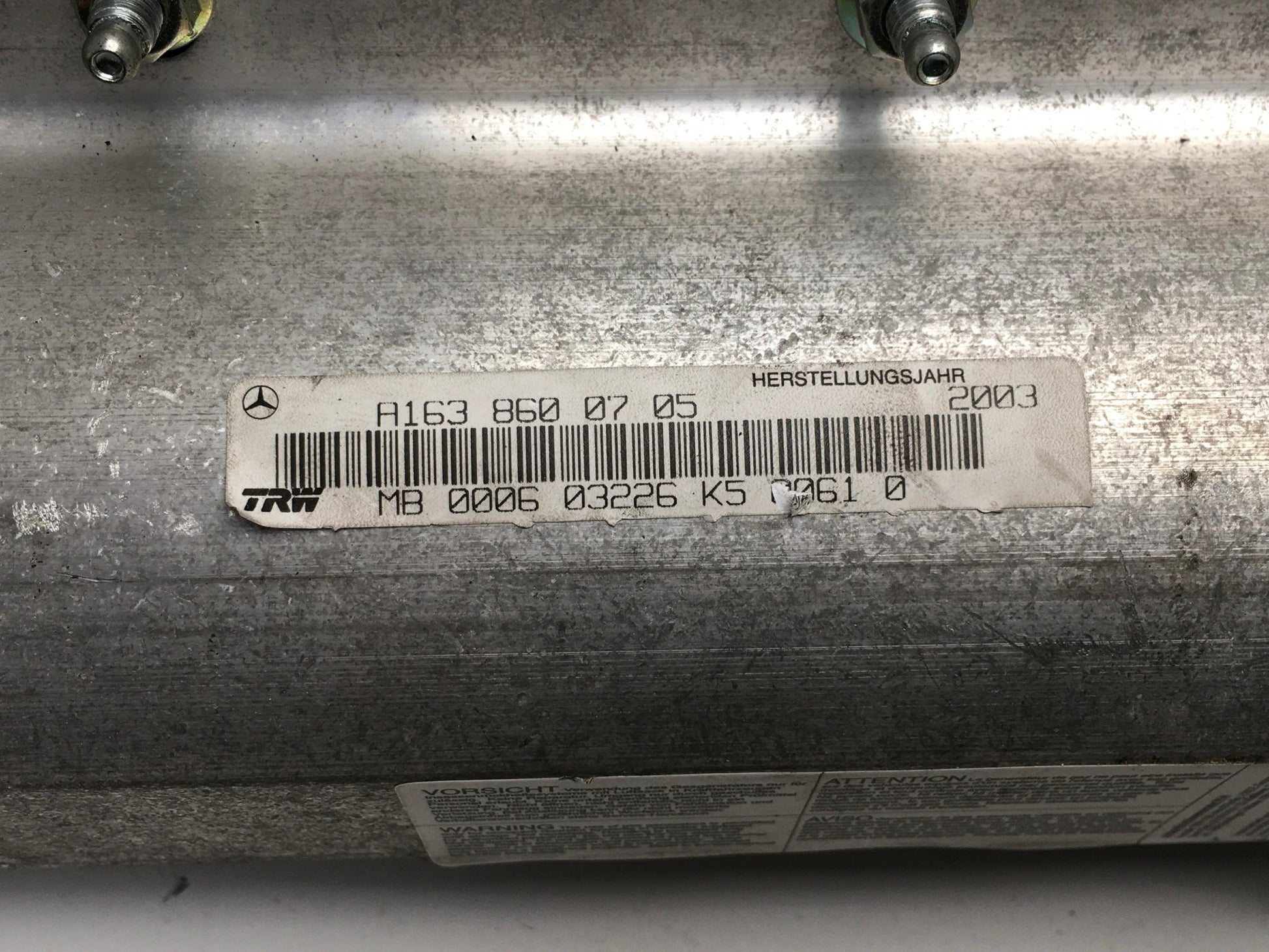 Airbag delantero dcho Mercedes W163 - A1638600705