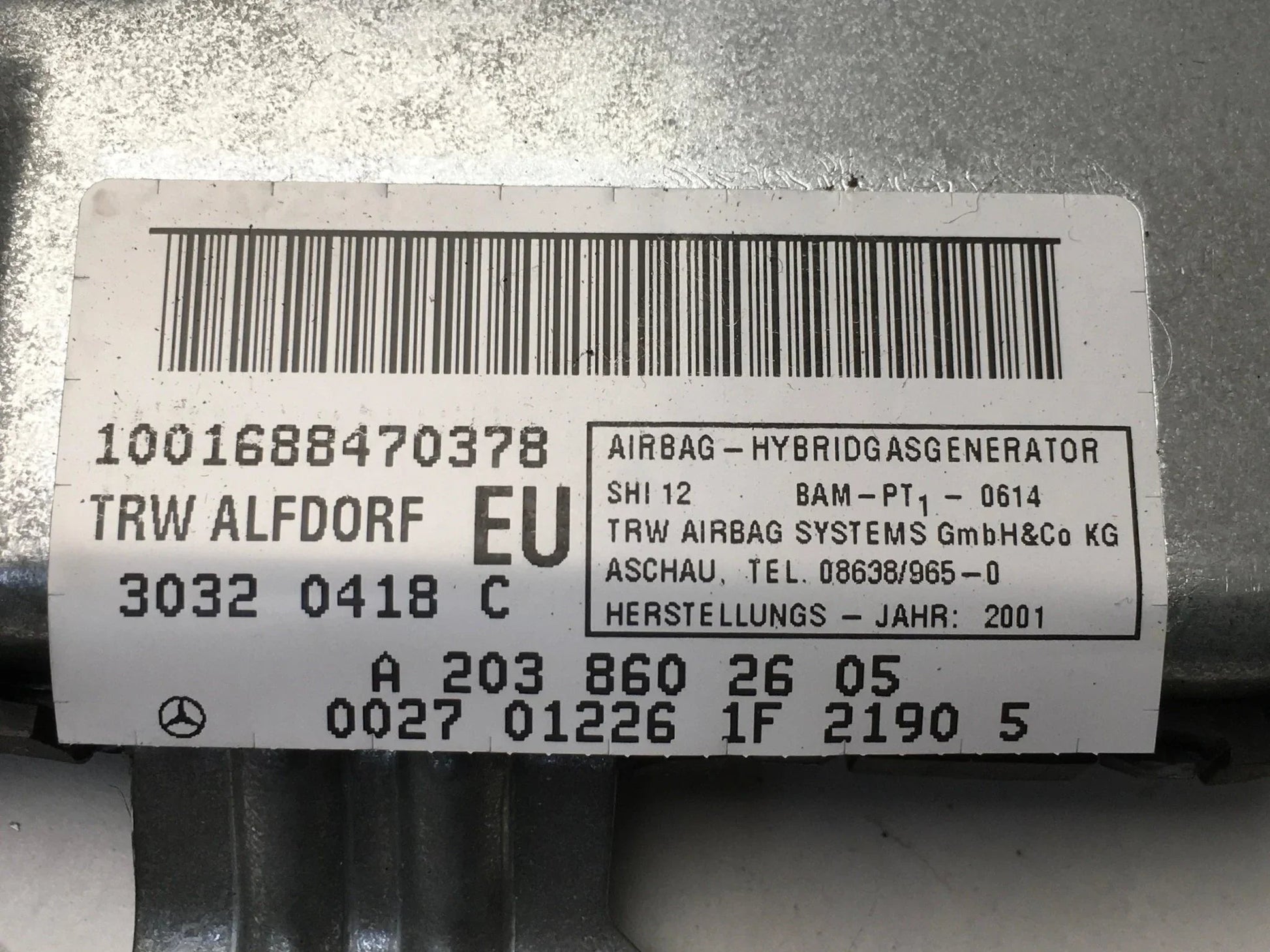 Airbag delantero dcho Mercedes W203