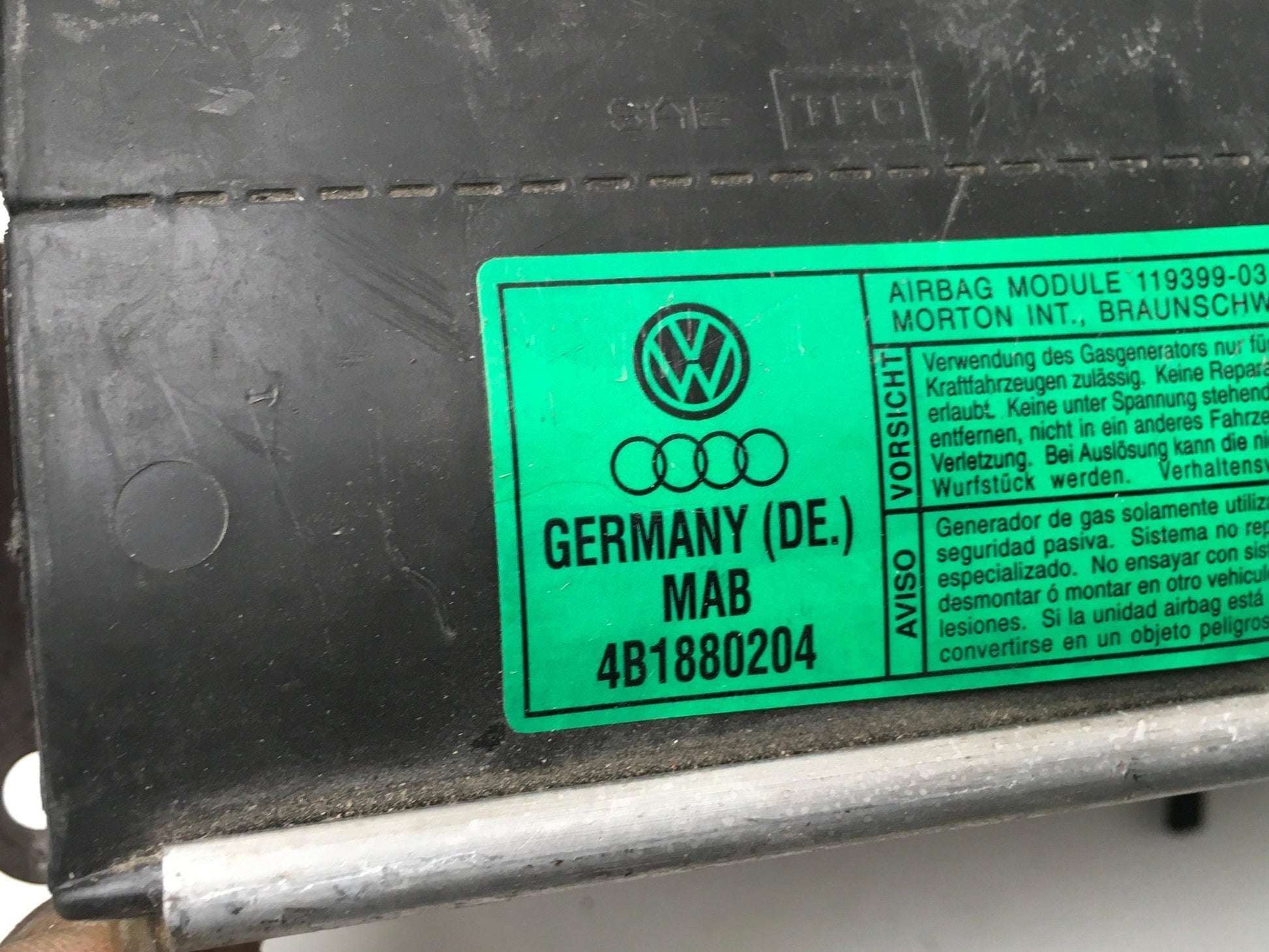 Airbag derecho Audi A6 C5 - 4B1880204