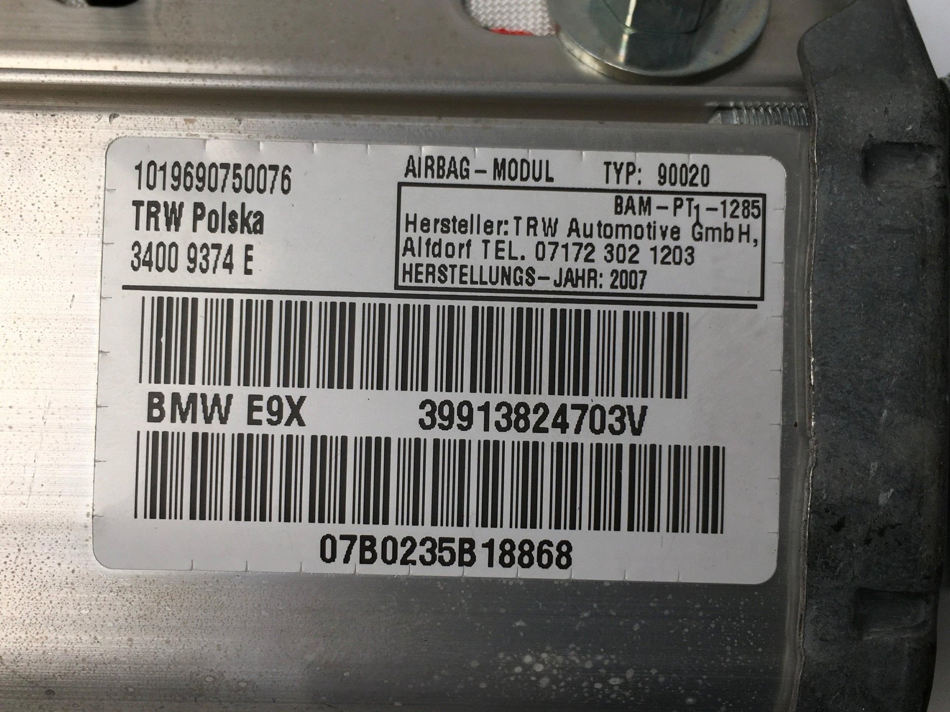 Airbag derecho BMW 3 E90 - 39913824703V